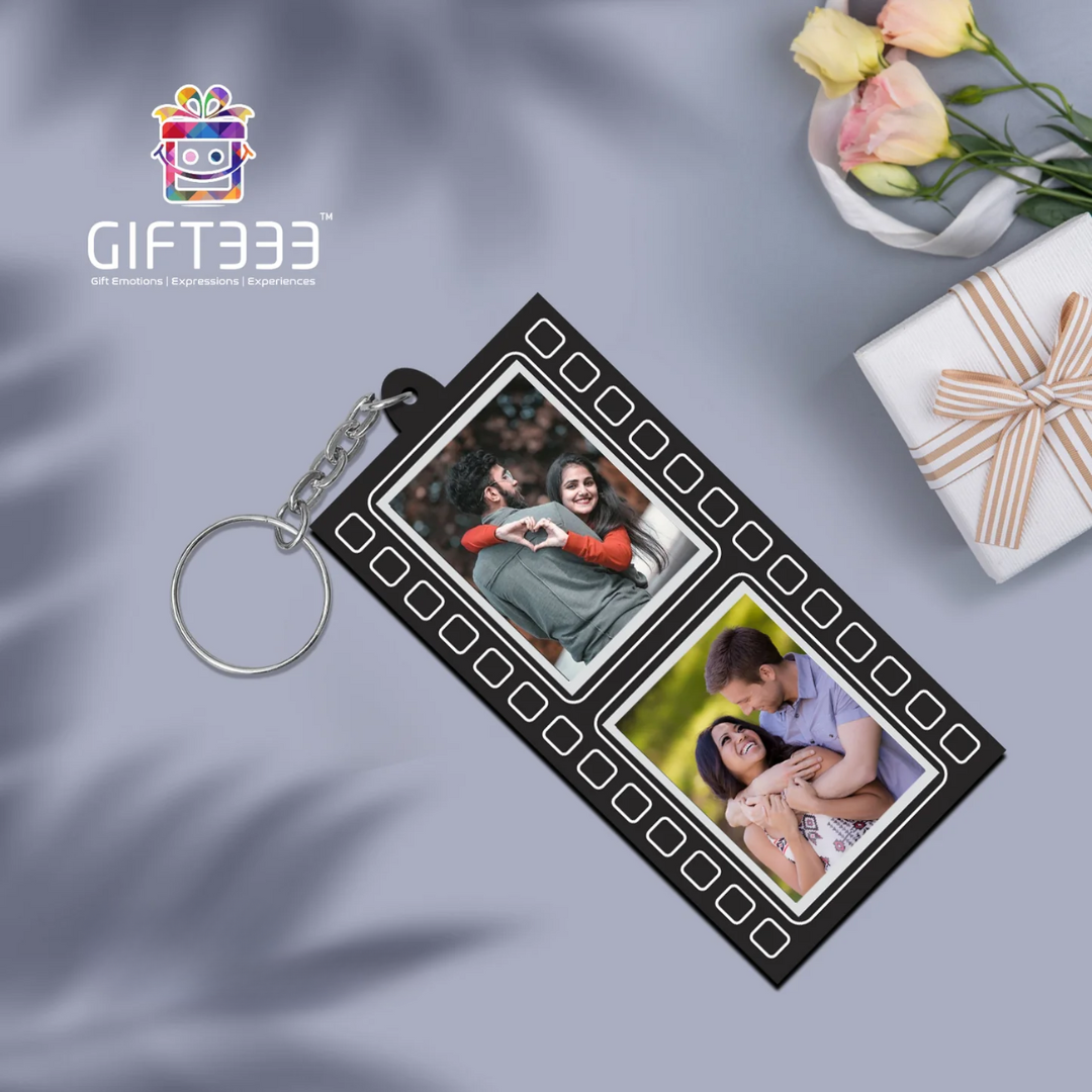 Personalized polaroid photo keychains | Transparent customized photo keychains