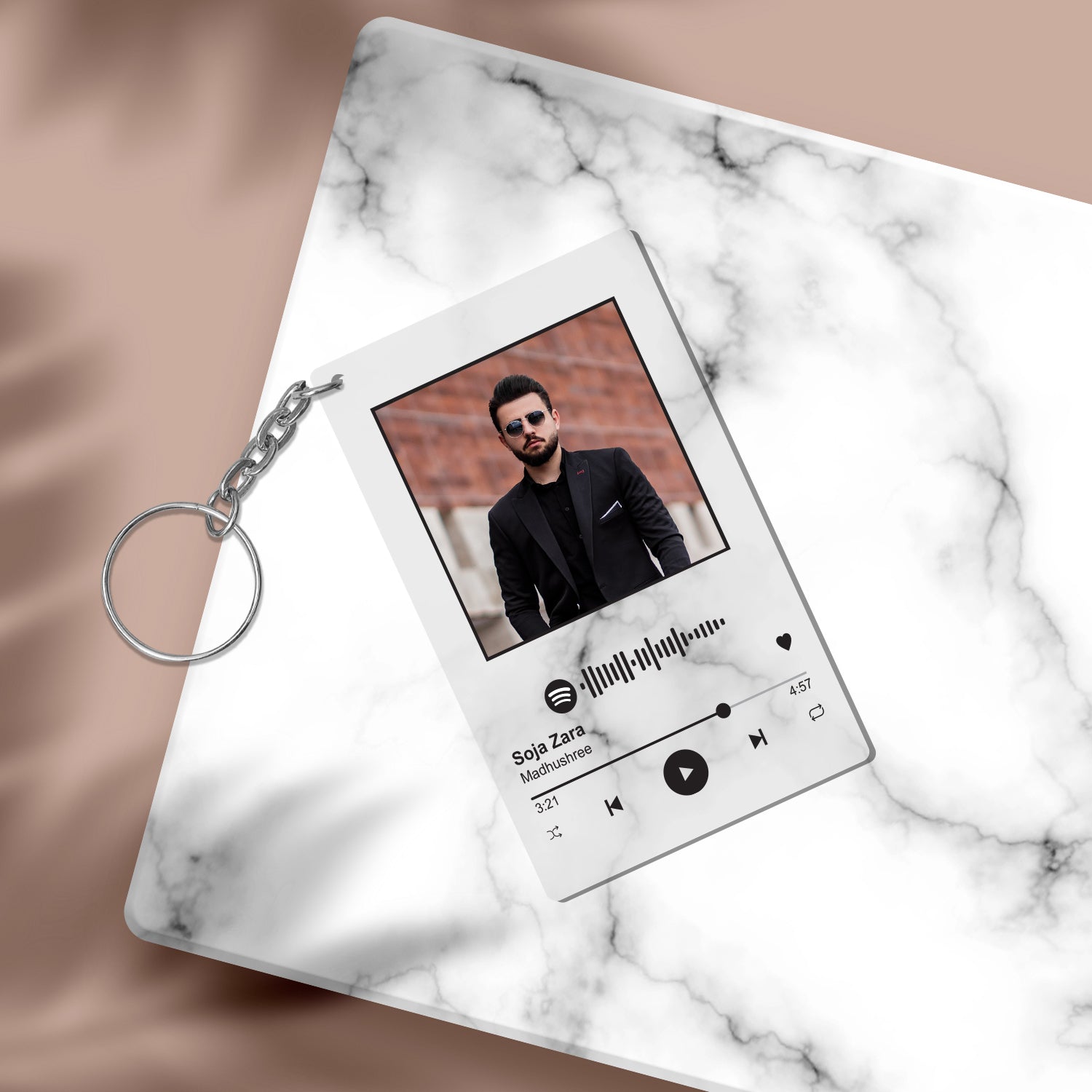 Customizable Spotify music keychain Song code keychain Personalized Keychains Transparent