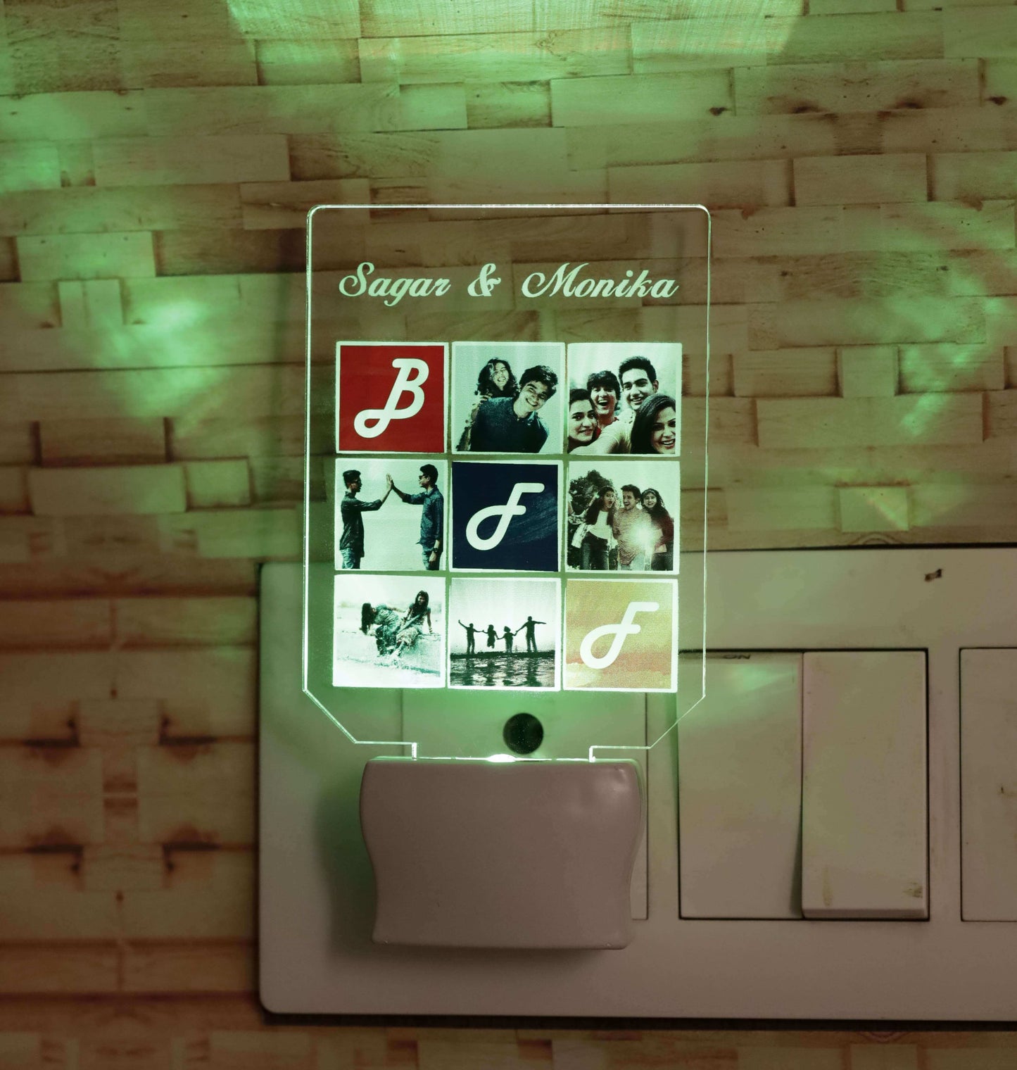 Relationship matrix LED light plaque | Personalized photo / name / message bedroom LED