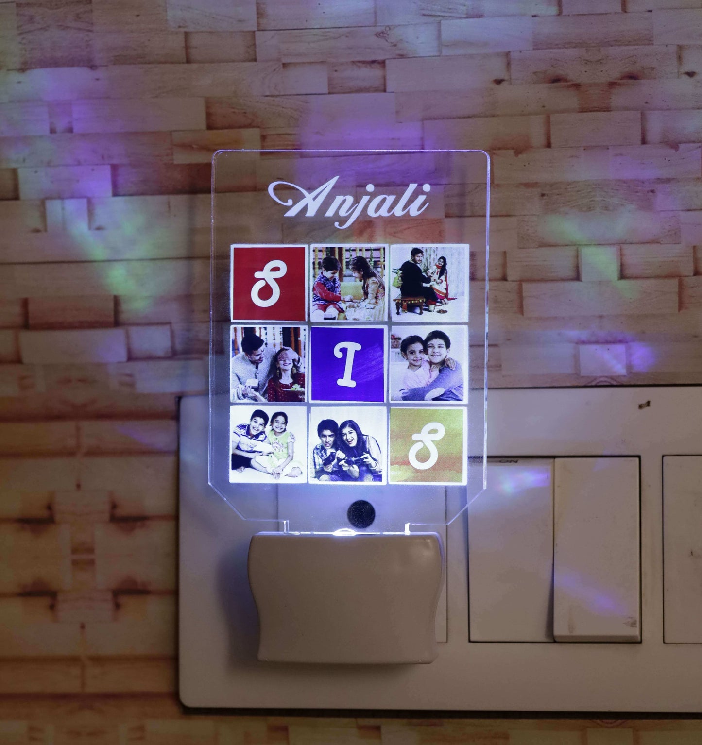 Relationship matrix LED light plaque | Personalized photo / name / message bedroom LED