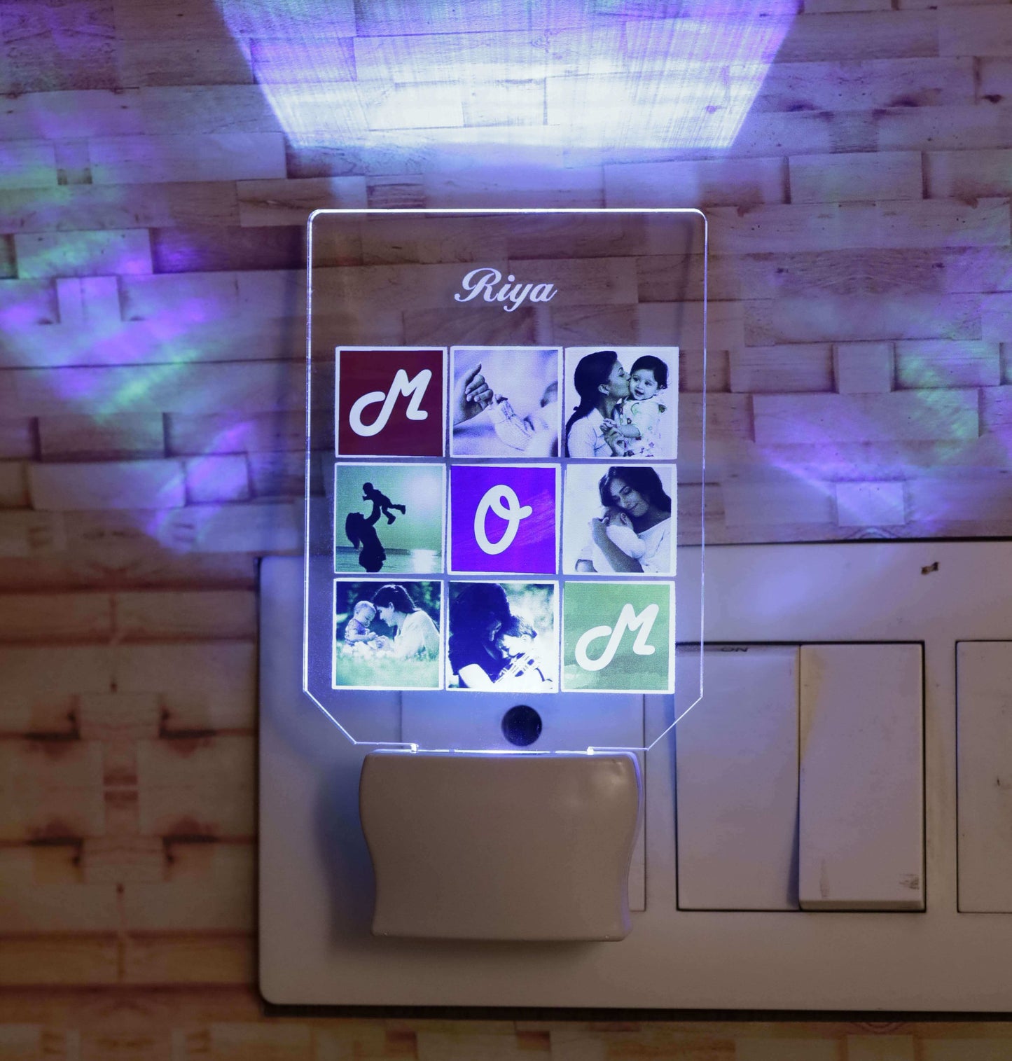 Relationship matrix LED light plaque | Personalized photo / name / message bedroom LED