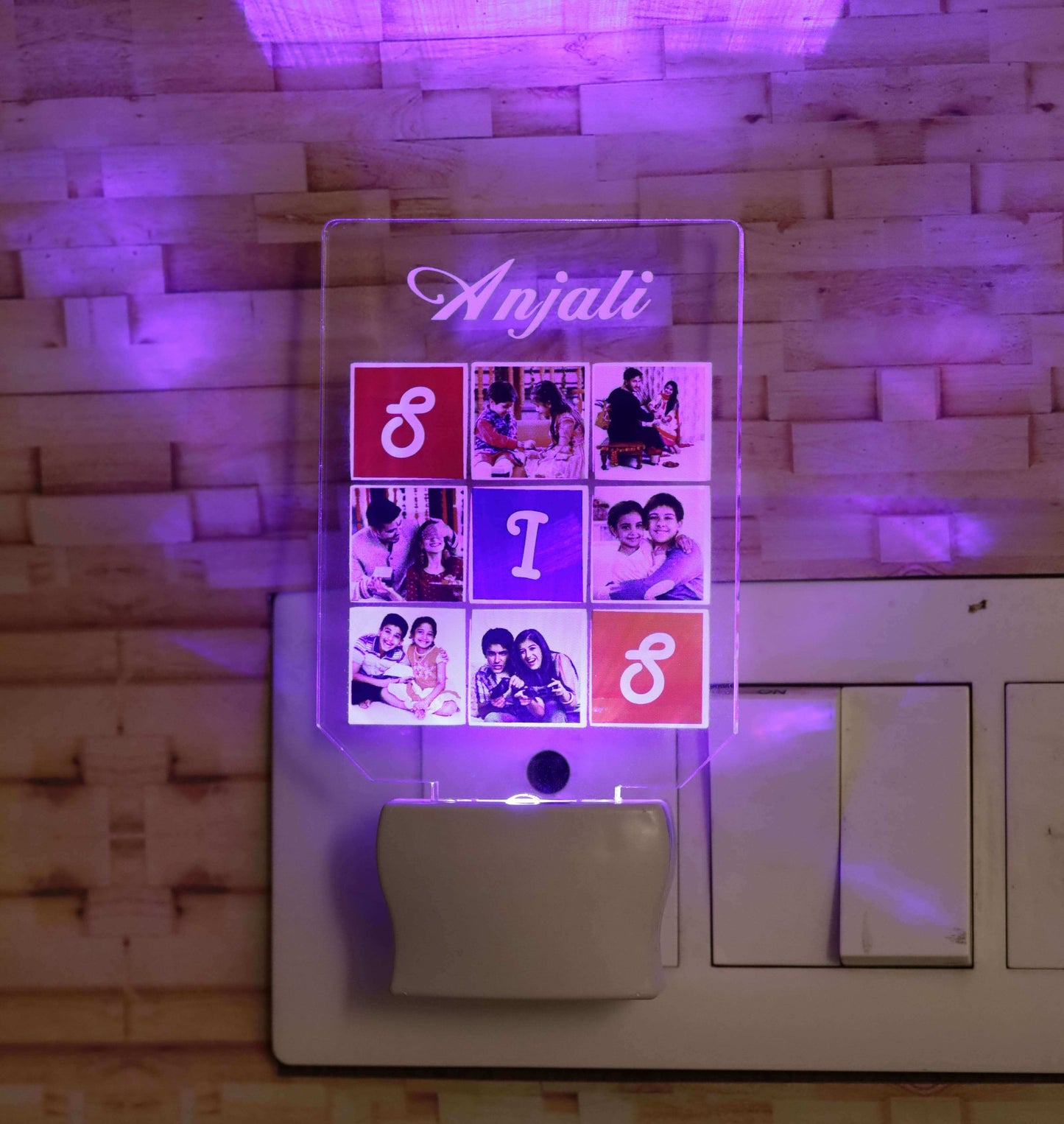 Relationship matrix LED light plaque | Personalized photo / name / message bedroom LED