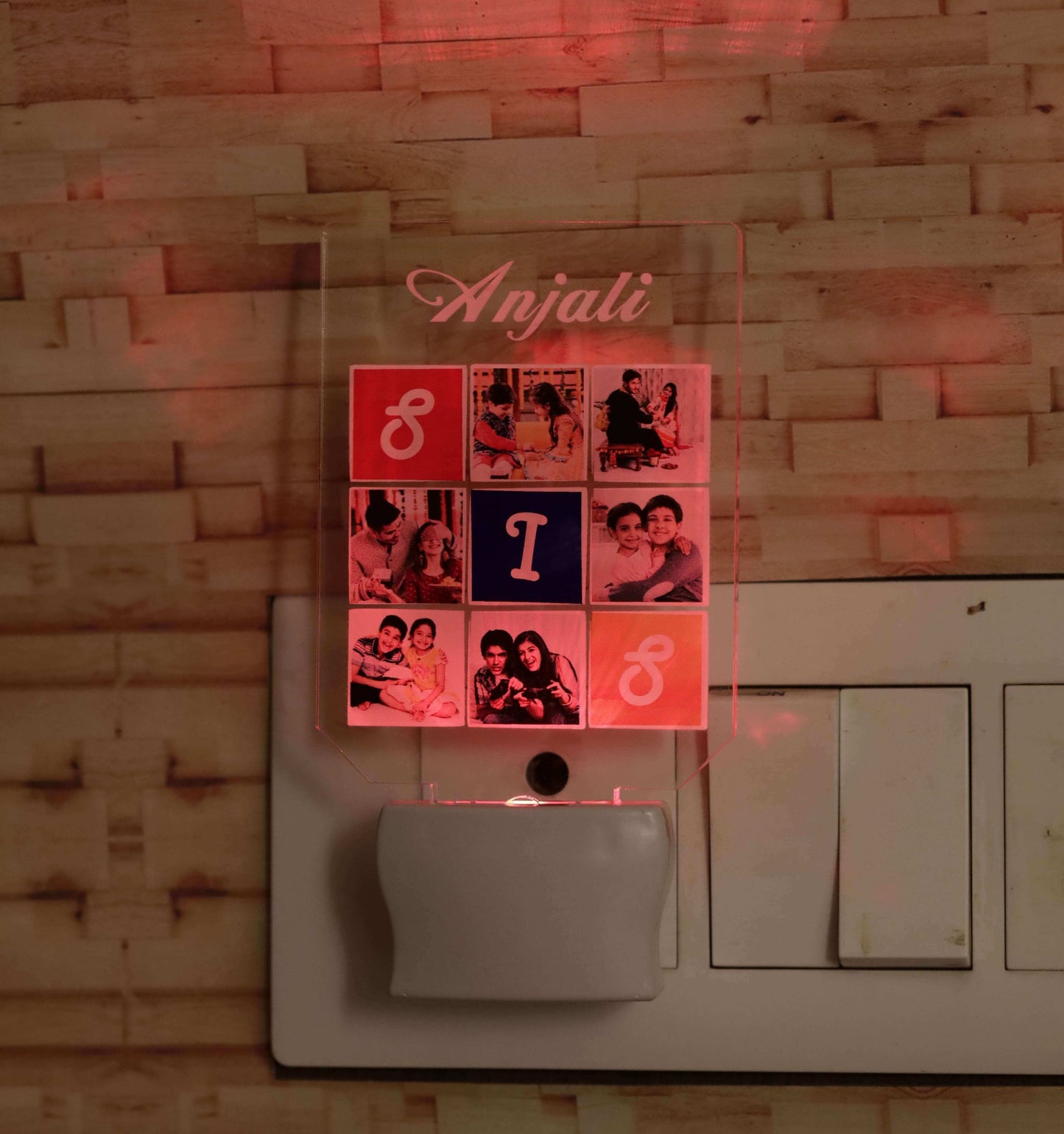 Relationship matrix LED light plaque | Personalized photo / name / message bedroom LED