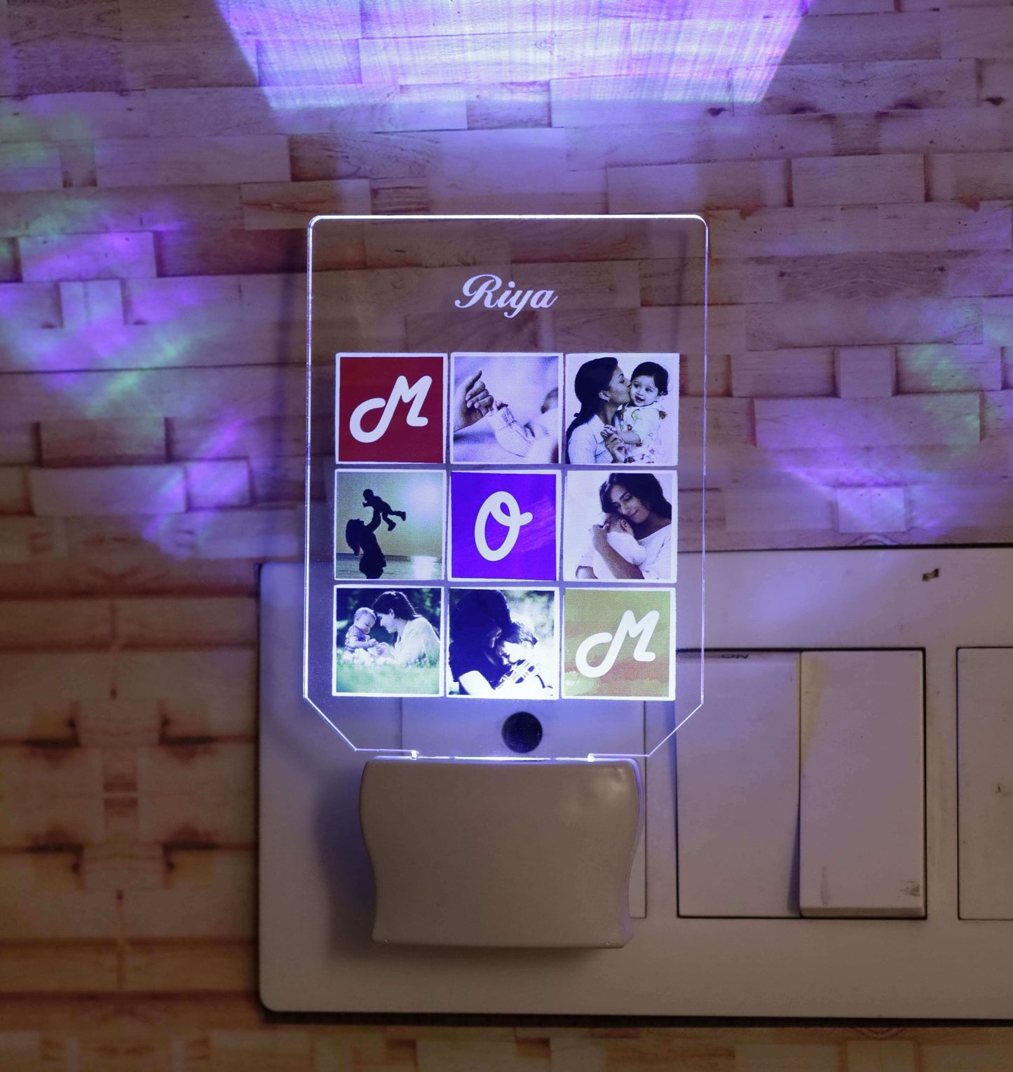 Relationship matrix LED light plaque | Personalized photo / name / message bedroom LED