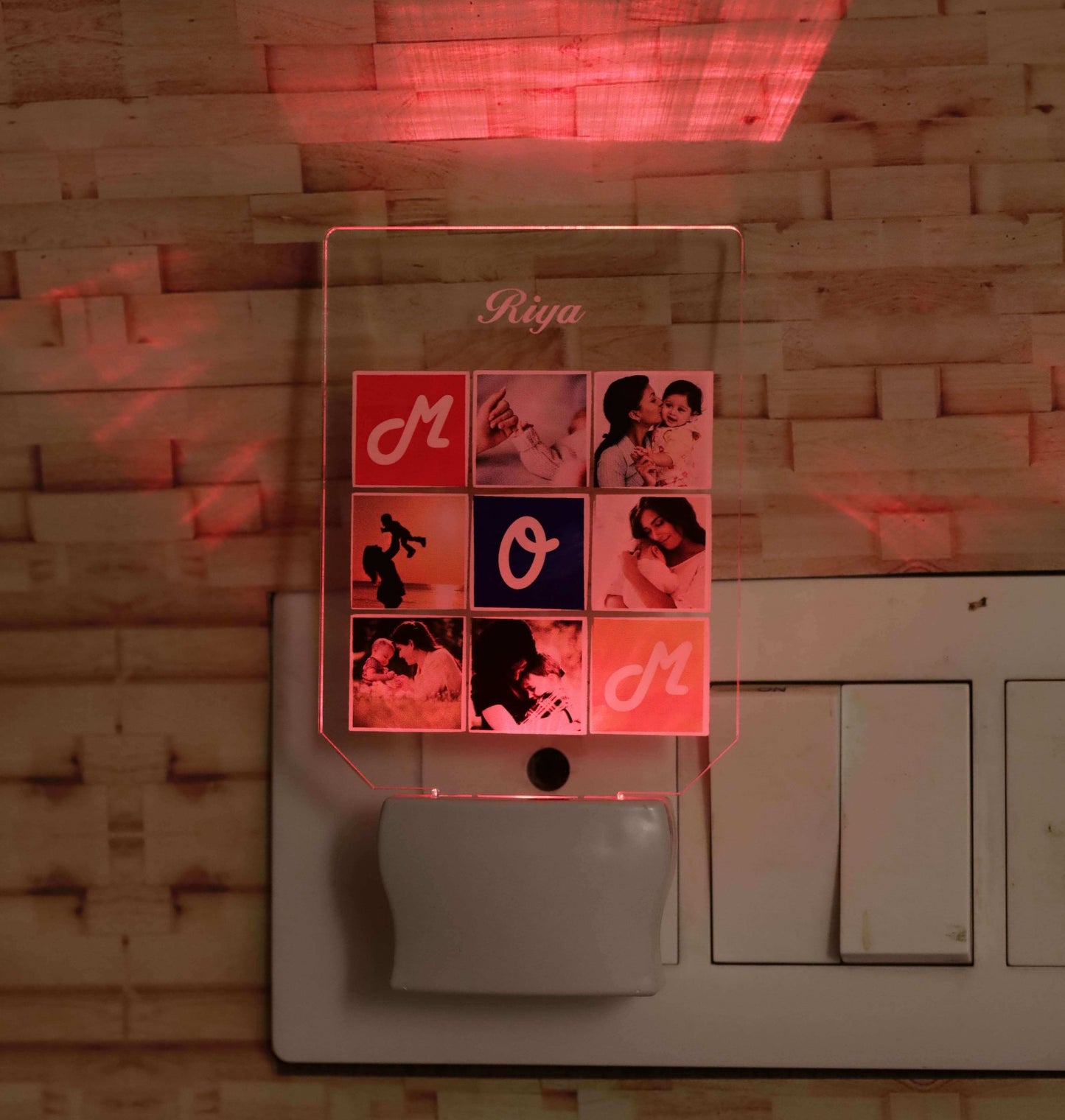 Relationship matrix LED light plaque | Personalized photo / name / message bedroom LED