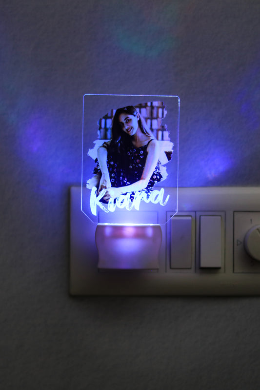 Personalized Photo and Name LED lamp | Remote controlled customized gifts for birthday