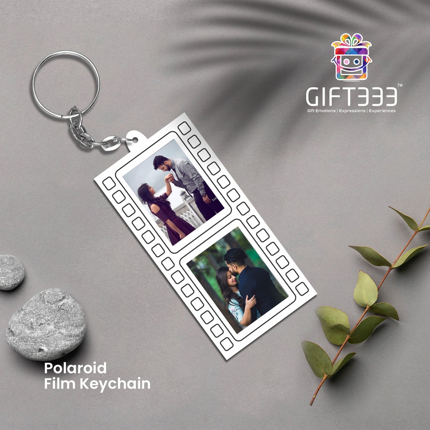 Personalized polaroid photo keychains | Transparent customized photo keychains