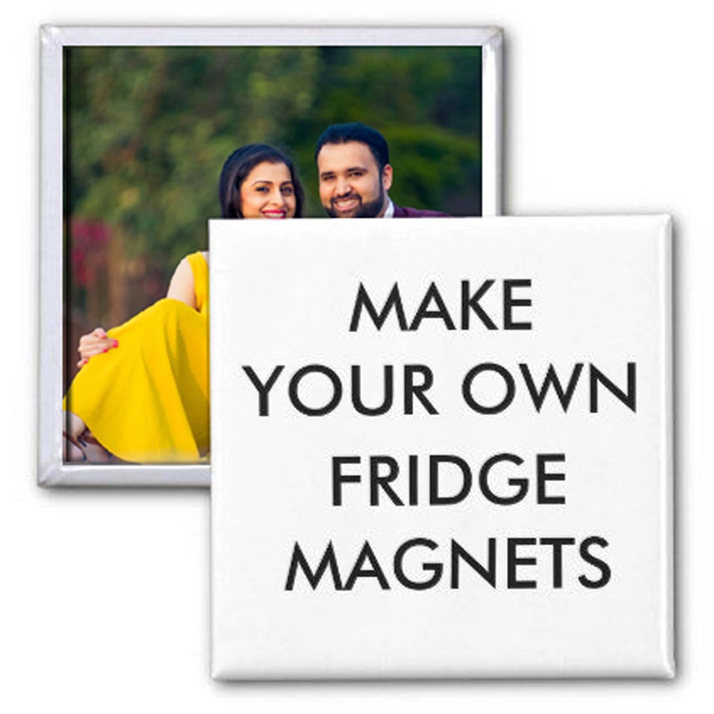 Square Fridge Magnets with Photos & Messages | Personalized Fridge Magnet for Gifts