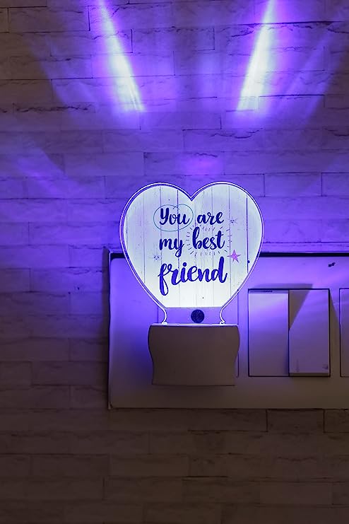 Gift For Friends | 7 Color Changing & UV Printed LED Plaque