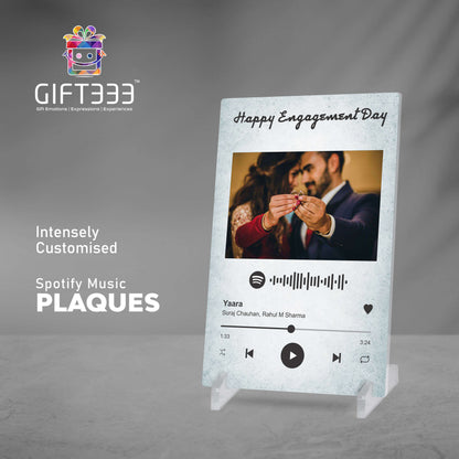 Customized Spotify Song Plaque - Spotify song code with custom photo and color plaque Acrylic Base