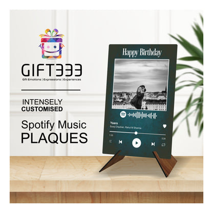 Custom Spotify Plaque with MDF Base | Personalized gift for birthday | Song code plaque