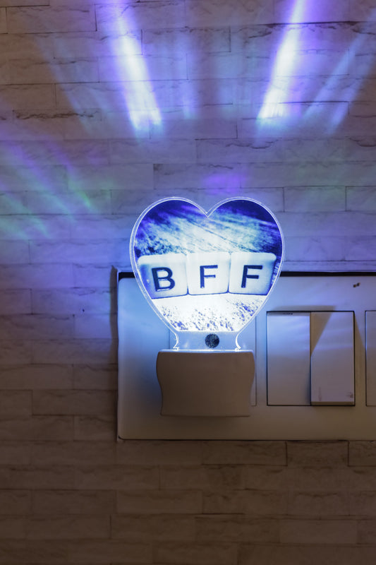Best Friend Forever LED Gift Lamp | Gift For Friends | 7 Color Changing & UV Printed LED Plaque