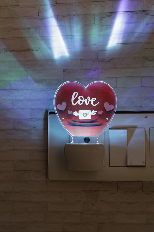Gifteee Love LED Lamp | Gift For Him Or Her | 7 Color Changing & UV Printed LED Plaque
