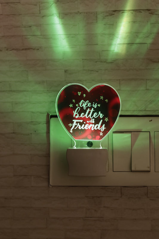 Life is Better With True Friends LED Gift Lamp