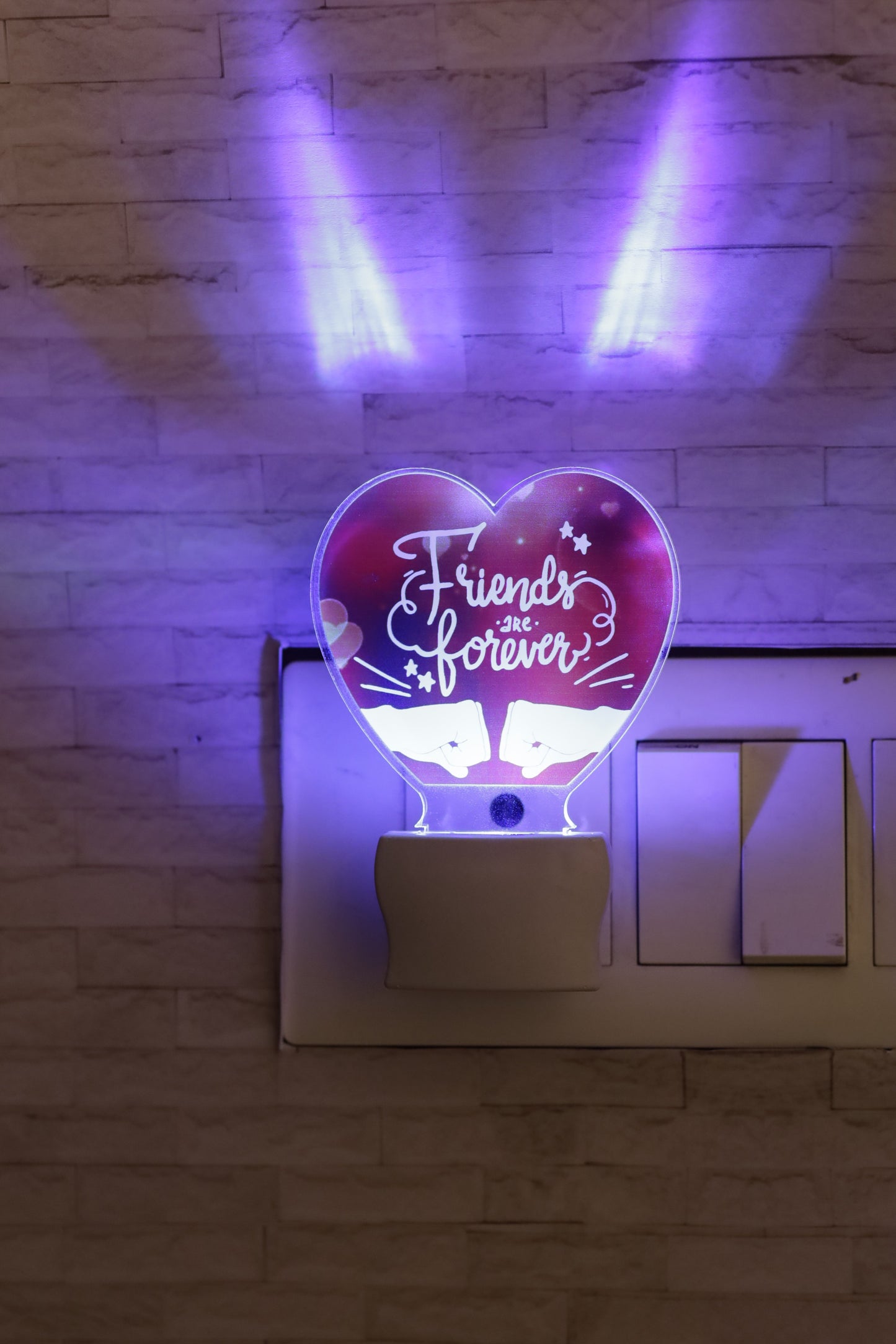 Friends Forever Photo LED Gift Lamp | Gift For Friendship Day