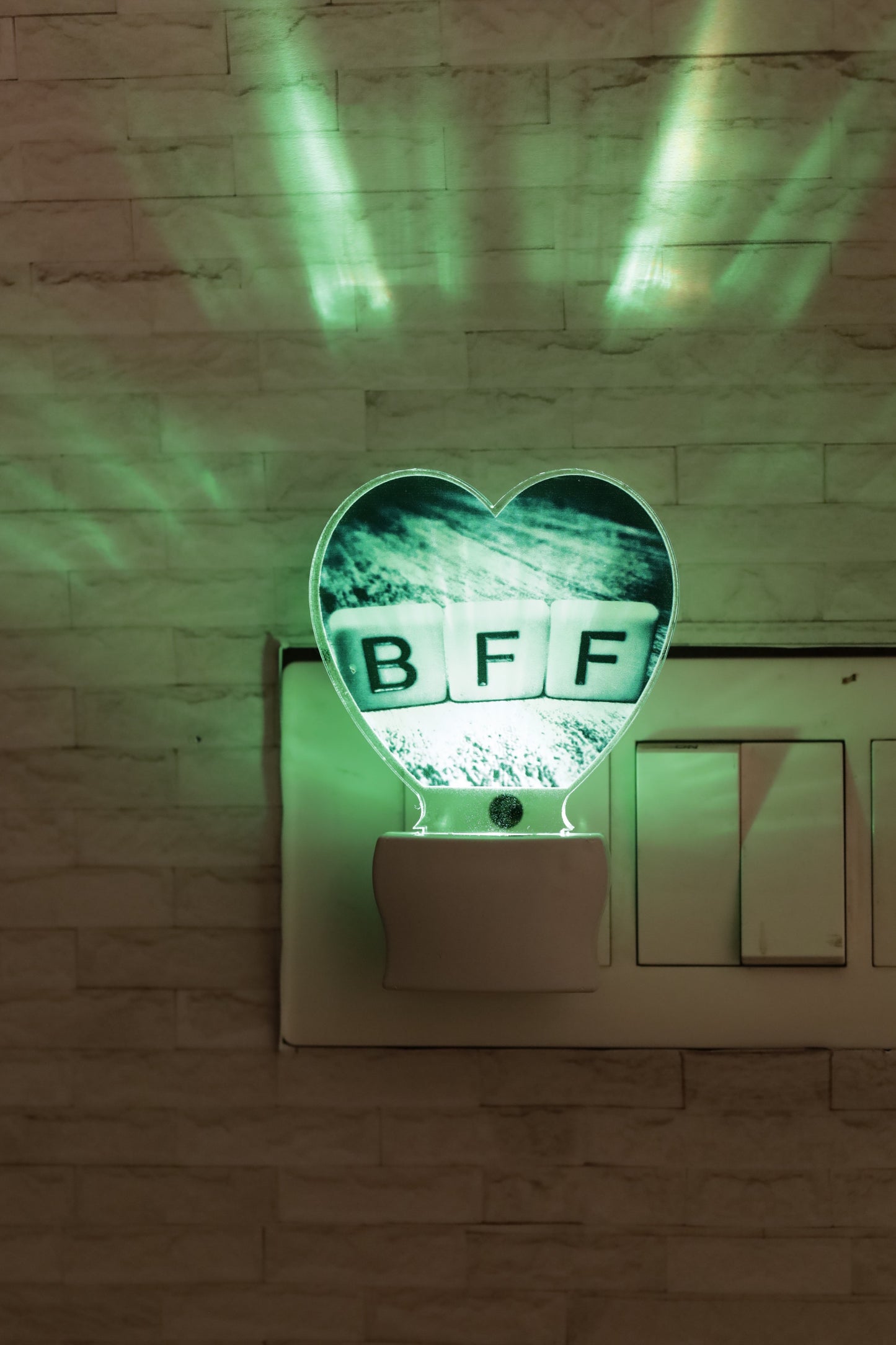 Best Friend Forever LED Gift Lamp | Gift For Friends | 7 Color Changing & UV Printed LED Plaque