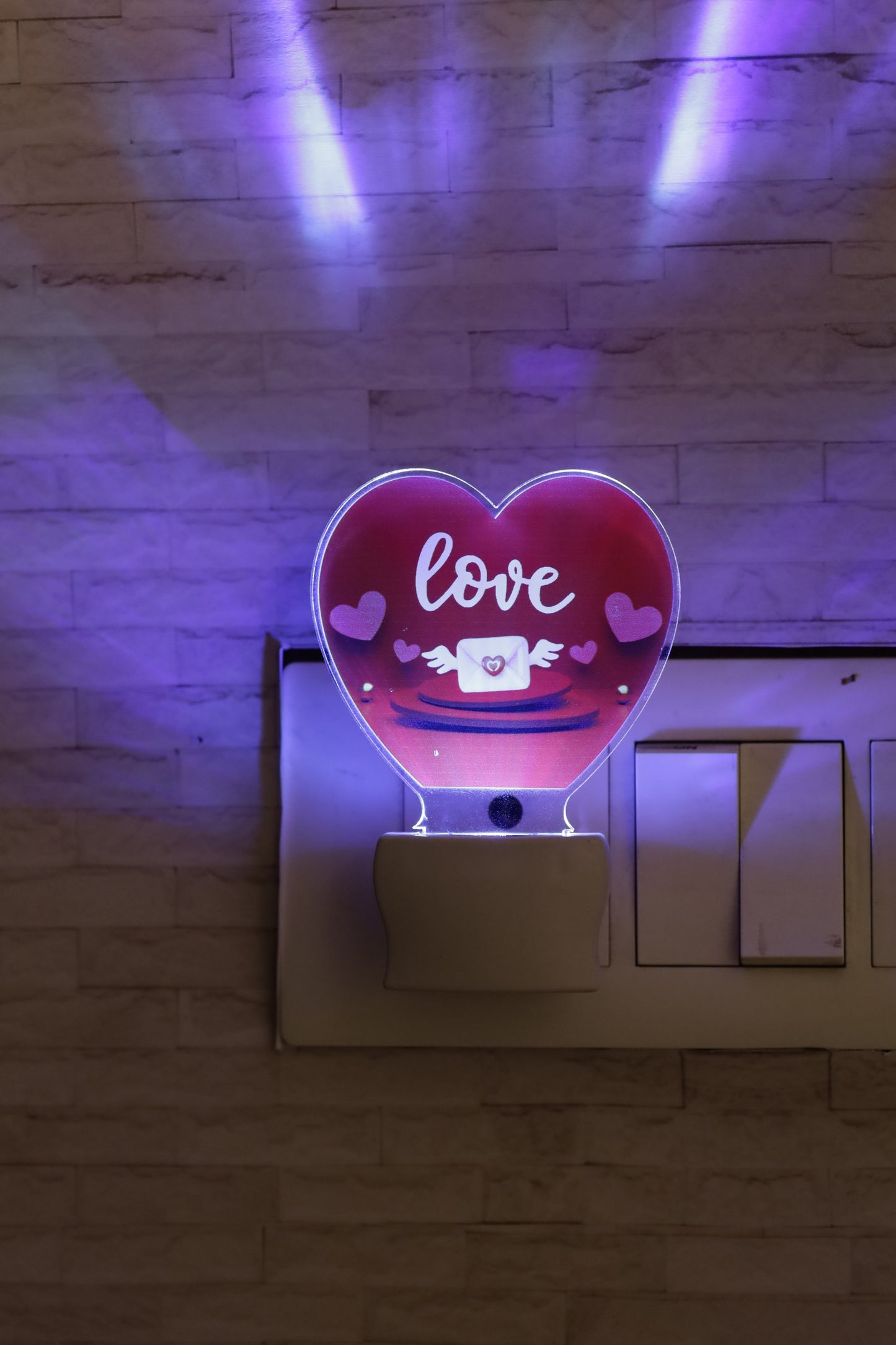 Gifteee Love LED Lamp | Gift For Him Or Her | 7 Color Changing & UV Printed LED Plaque