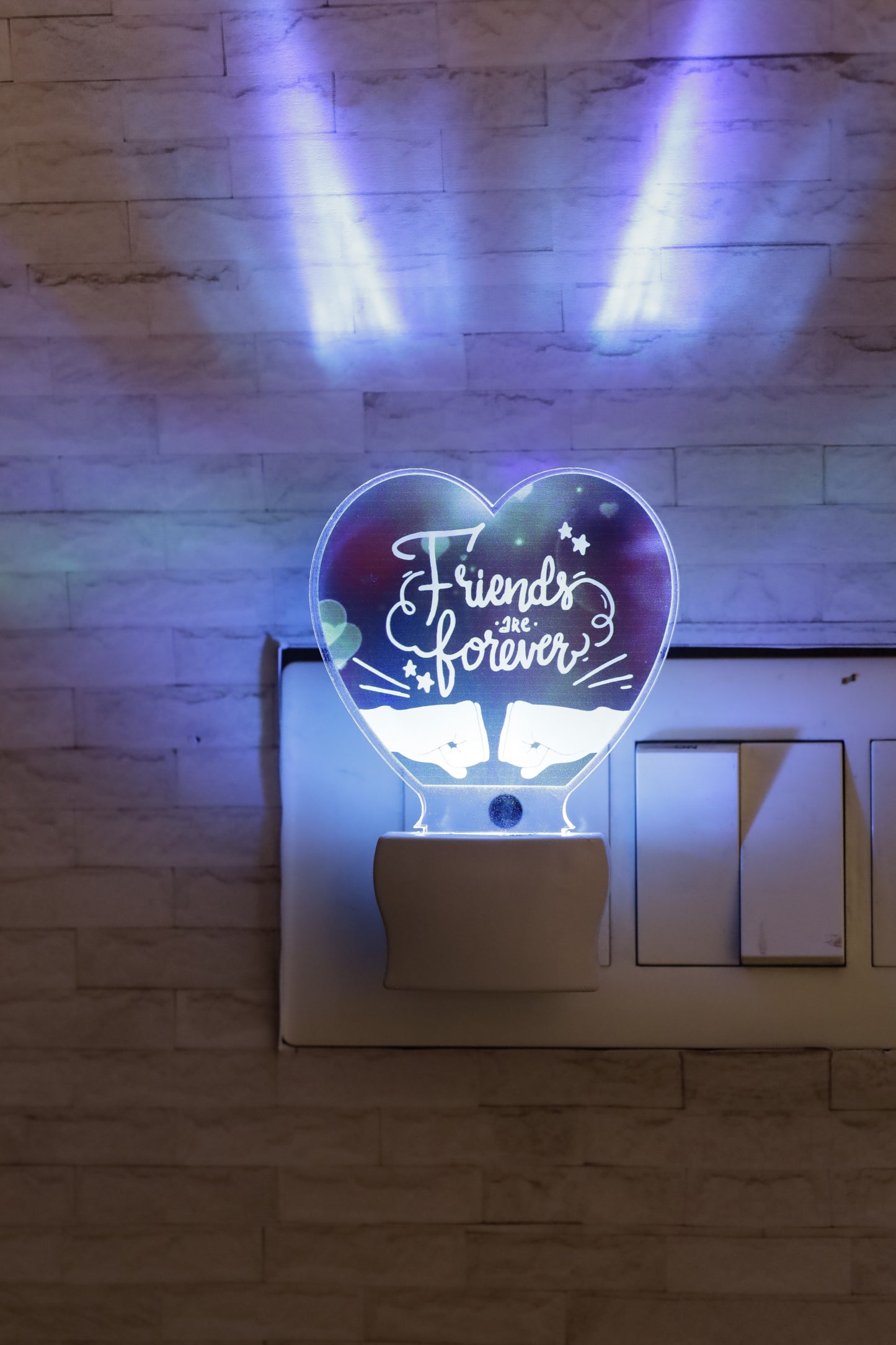 Friends Forever Photo LED Gift Lamp | Gift For Friendship Day