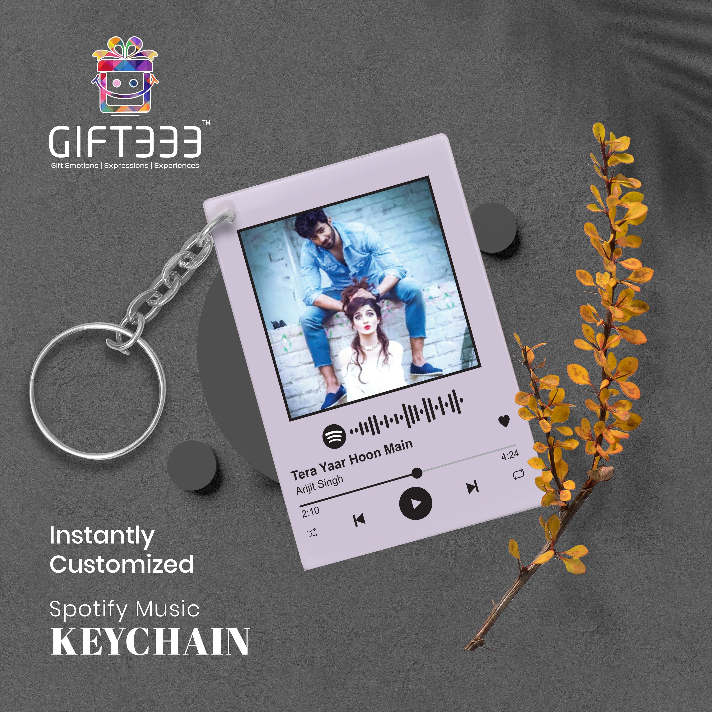 Customizable Spotify music keychain | Song code keychain | Personalize ...