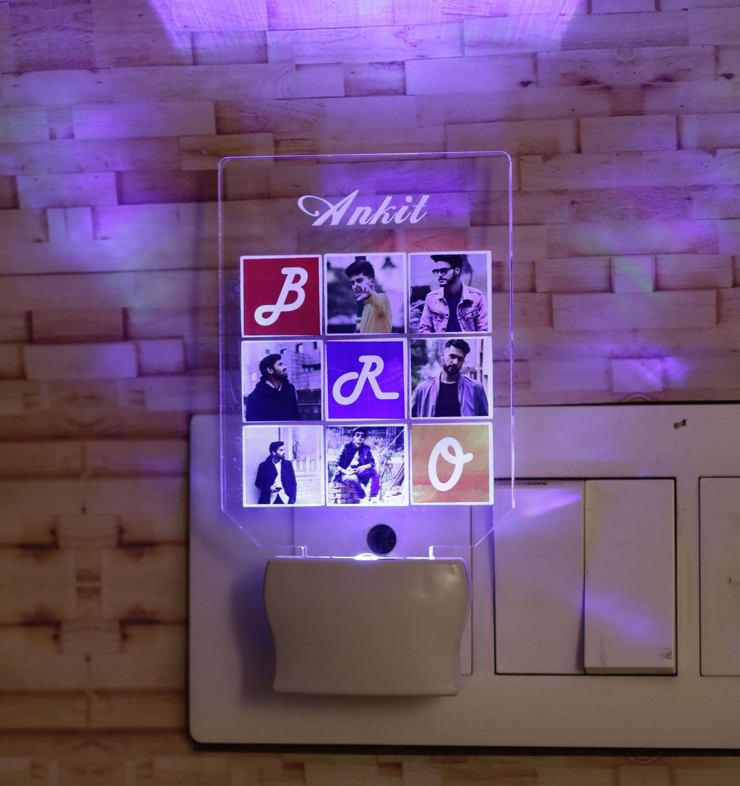 Relationship matrix LED light plaque | Personalized photo / name / message bedroom LED