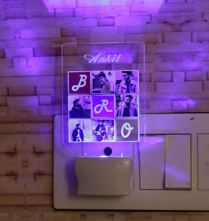 Relationship matrix LED light plaque | Personalized photo / name / message bedroom LED