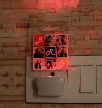 Relationship matrix LED light plaque | Personalized photo / name / message bedroom LED