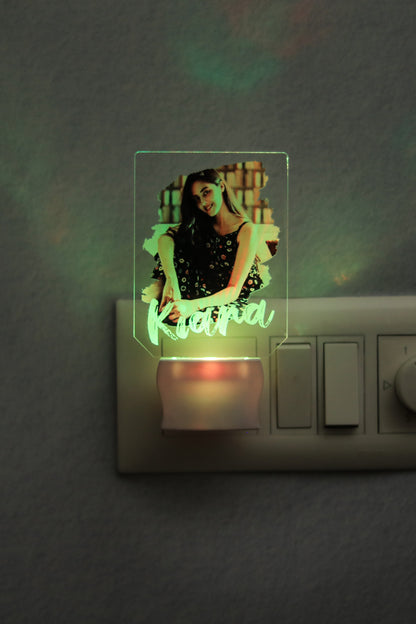 Personalized Photo and Name LED lamp | Remote controlled customized gifts for birthday