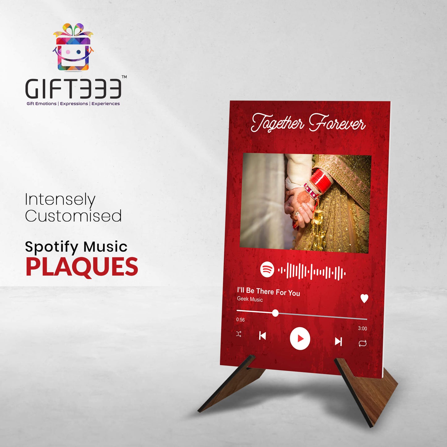 Custom Spotify Plaque with MDF Base | Personalized gift for birthday | Song code plaque