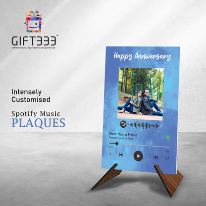 Custom Spotify Plaque with MDF Base | Personalized gift for birthday | Song code plaque