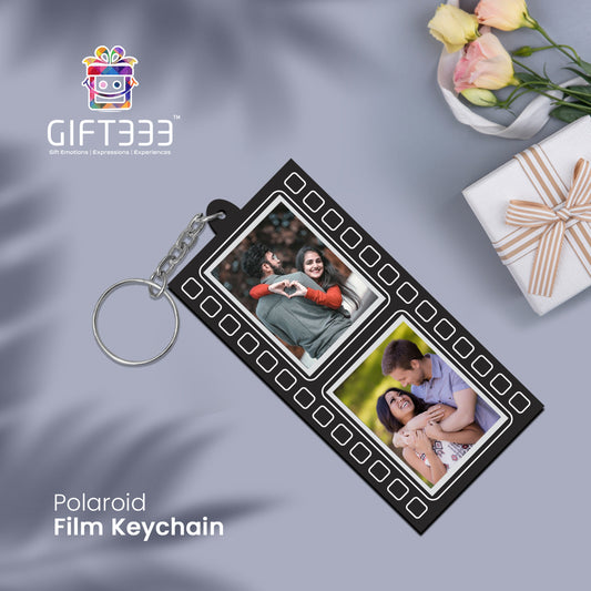 Personalized polaroid photo keychains | Transparent customized photo keychains