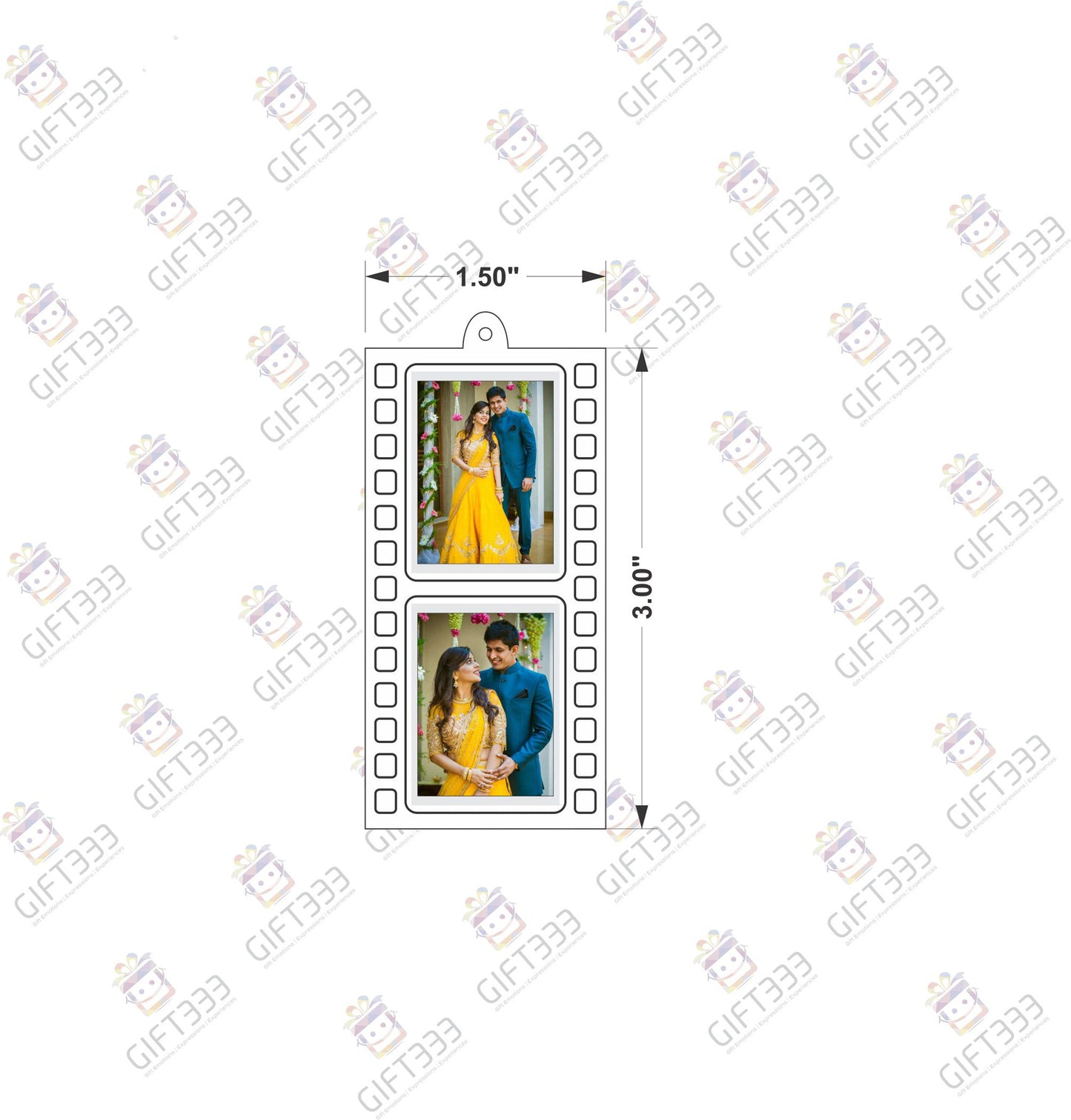Personalized polaroid photo keychains | Transparent customized photo keychains